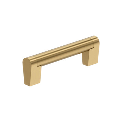 Composite 3-3/4 inch (96mm) Center-to-Center Champagne Bronze Cabinet Pull - 10 Pack