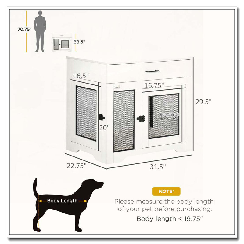 Tiroir pour chien 2 pièces