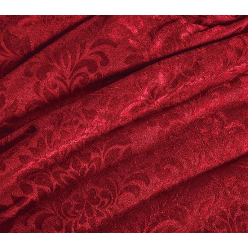 Microfiber Bedspread with Pillow Shams Included, Double Bedspread + 2 Standard Shams, Red