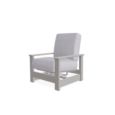 Chaise avec accoudoirs à coussin profond en polymère de qualité marine Leeward