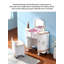 Meuble-lavabo vintage avec miroir rabattable et rangement à tiroirs