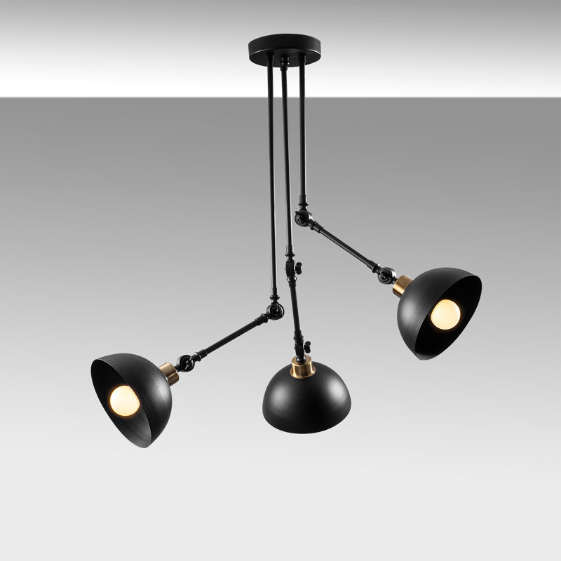 Rapp 3 - Light Unique/Statement Pendant, Black