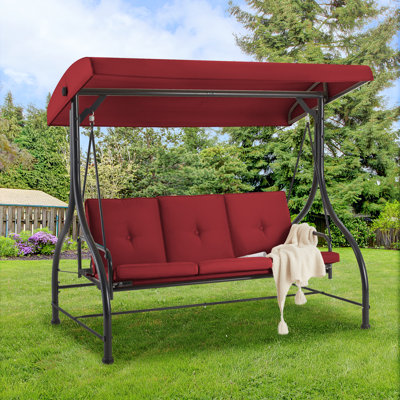 3 Person Porch Swing with Canopy