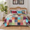 Ensemble de courtepointe pour lit simple 2 pièces Greenland Home Fashions Renee Upicyclette 68 x 88 + 20 x 26