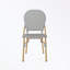 Ensemble de 2 chaises d'extérieur en rotin et aluminium sans accoudoirs en PE