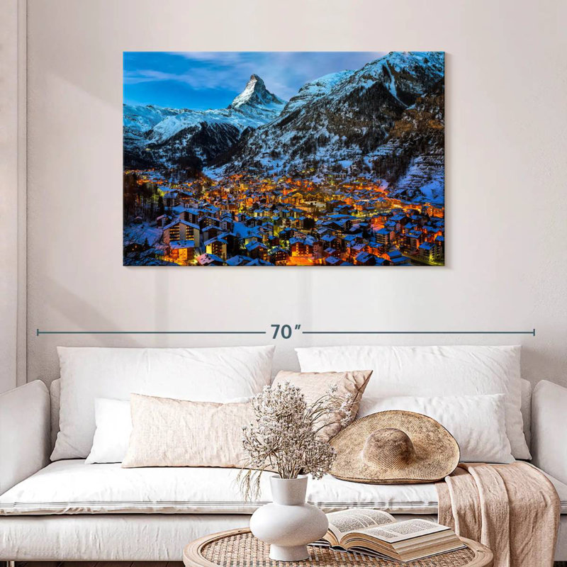 Nicci Matterhorn Behind Zermatt, 30" H x 45" W