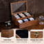 Boîte de rangement pour cartes à collectionner Holder 70 + porte-cartes avec tiroir personnalisé, vitrine de cartes de sport en bois avec grande fenêtre transparente