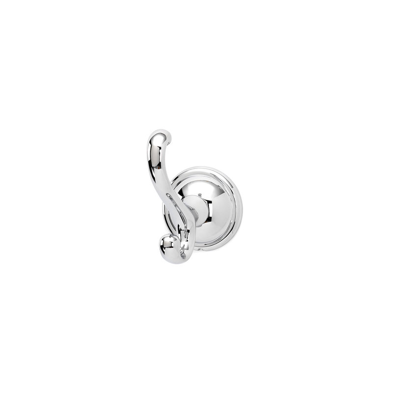 Yale Single Robe Hook, Polished Chrome