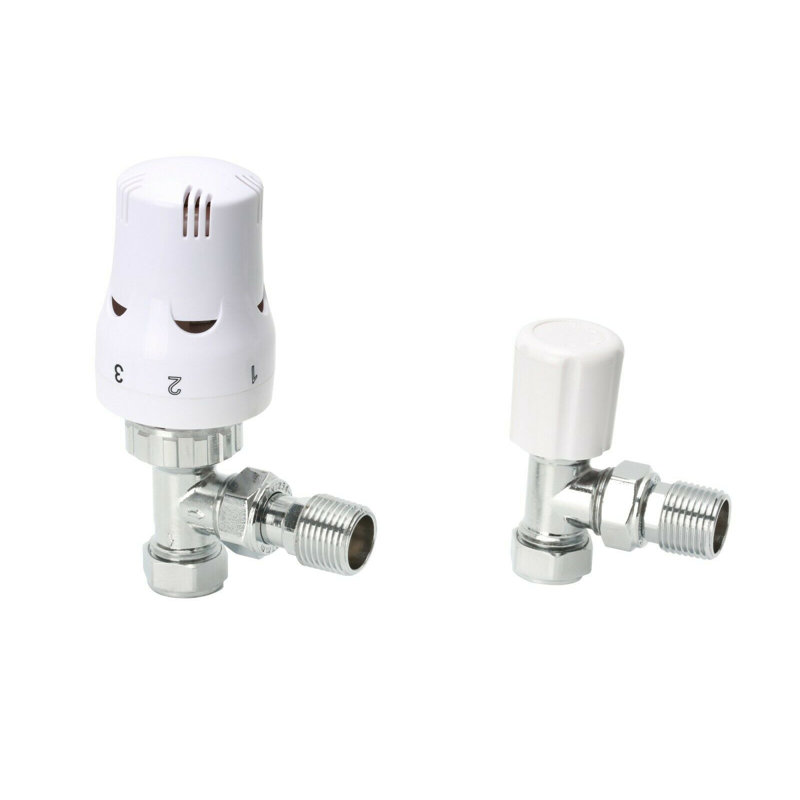 Radiator Valves, White