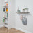 Ciardi Floating Shelf with Hooks - Wall Mounted Storage Shelf, Space Saving Organizer-595470629-559928235
