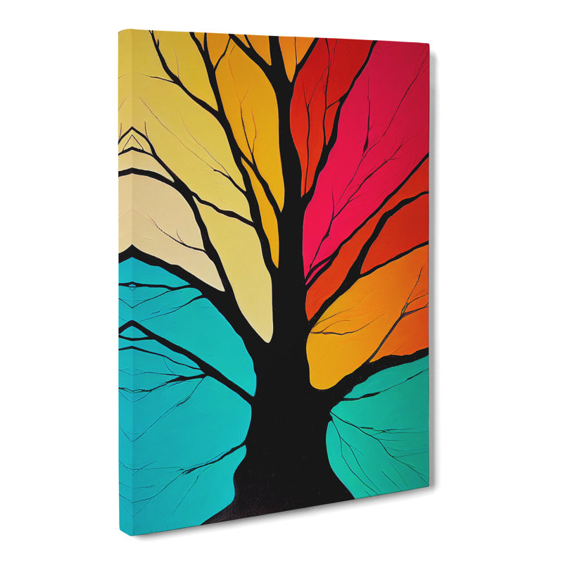 Abstract Tree Colours Vol.5 - Wrapped Canvas, 60cm H x 40cm W x 3cm D