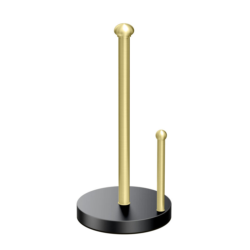 Porte-essuie-tout autoportant Kitchen Accessoires Kitchen, Noir et or