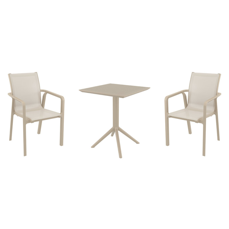 Ensemble bistro 23,6 po Farrah, Taupe