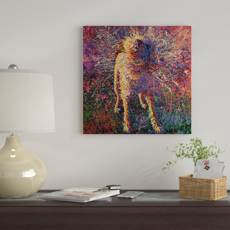 « graffiti suspendu » par iris scott, reproduction d’impression sur toile tendue, H 12 po x l 12 po x P 1,5 po, Toile tendue