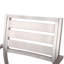 Chaise de salle à manger d'extérieur moderne en aluminium (ensemble de 2)