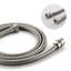 Pomme de douche à pluie avec douchette à main et 5 autres modes de finition nickel brossé à fixation murale-118625594