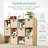 6-Cube Storage Organizer, 13.5in Shelf Opening, Bookcase, Display Shelf, Customizable w/ 3 Removable Back Panels