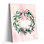 Reproduction d'art sur toile encadrée rose P&L Art