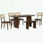 6 Piece Dining Table Set with Bench and 4 chairs-2035436271