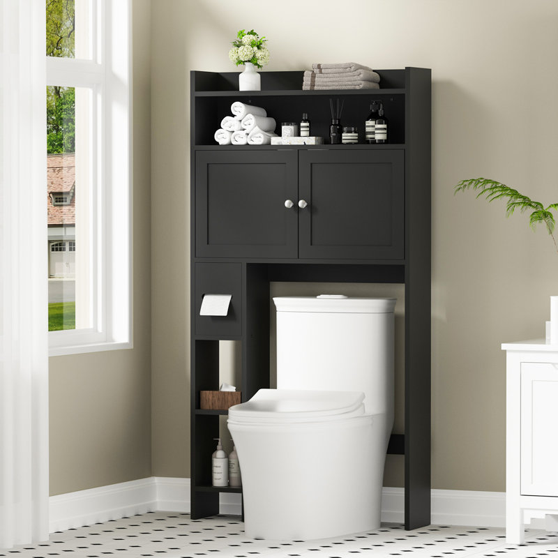 Kashanda Freestanding Bathroom Cabinet, Black