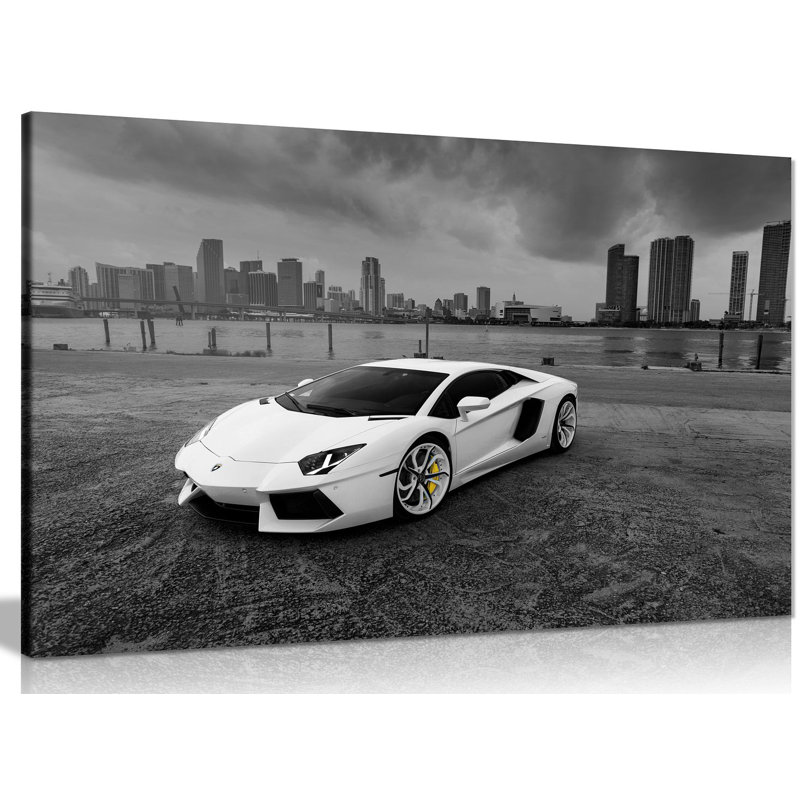 Lamborghini Super Car - Wrapped Canvas Print, 41cm H x 61cm W