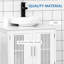 Armoire ajustable sous l'évier - 2 salles de bain blanches