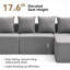 Canapé modulaire d'extérieur imperméable gris foncé QQ-133701307