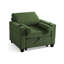 Fauteuil convertible en velours côtelé convertible 3 en 1 avec lit escamotable multifonctionnel avec 2 coussins moelleux, prise USB et porte-gobelet-1775601465