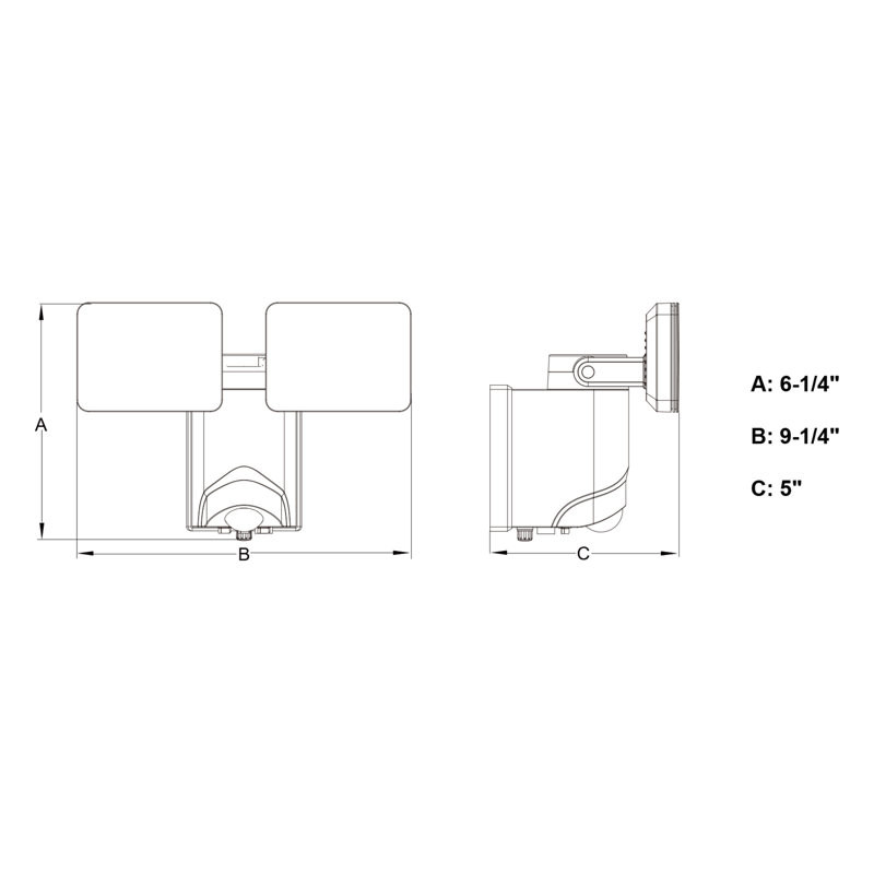 Sodo 6.5-Watt LED Area Light with Motion Sensor
