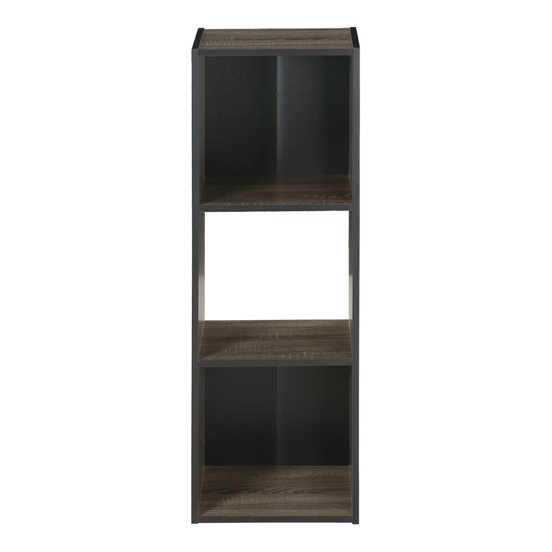 Anzalone 91.3cm H x 31.9cm W Cube Bookcase, Espresso