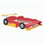 Lit plateforme pleine grandeur en forme de voiture de course avec roues-132465623