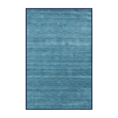 Tapis de zone bleu contemporain