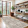 Medallion Non Slip Washable Rug(Brown)