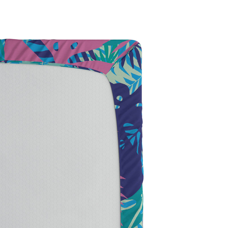 Microfiber Floral Fitted Sheet, Full Fitted Sheet