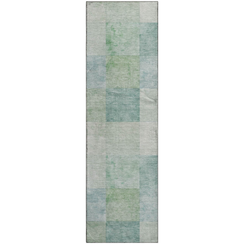 Premium Machine Washable Alijah AMF1255 Geometric Rug, Runner 2'3" x 7'6"