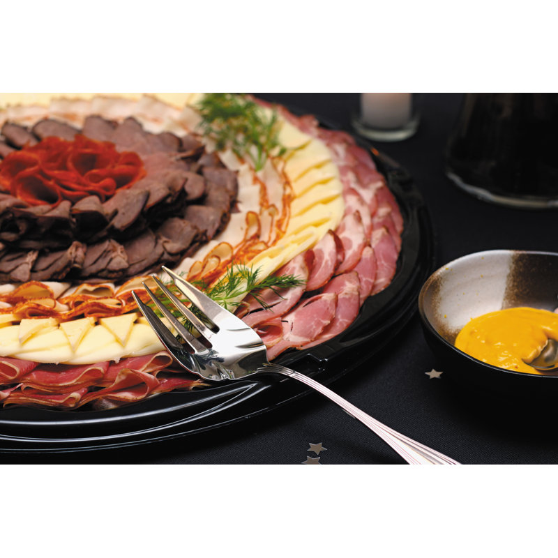 Meat Antipasto Tray - Wrapped Canvas Print, 30cm H x 46cm W x 3.8 cm D