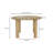 Tully Oak Round Solid Wood Base Dining Table