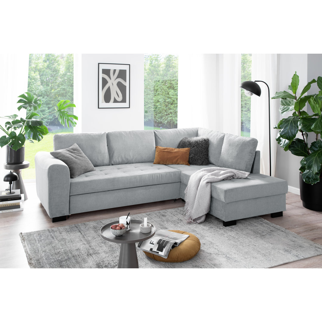 Ecksofa Lequitta mit Bettfunktion