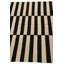 Tapis noir et blanc 4 x 6 Pinkerton