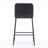 Upholstered Counter Stool with Metal Frame-265538458