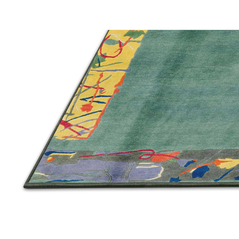 Miladin Abstract Indoor Rug, Rectangle 6' x 9'