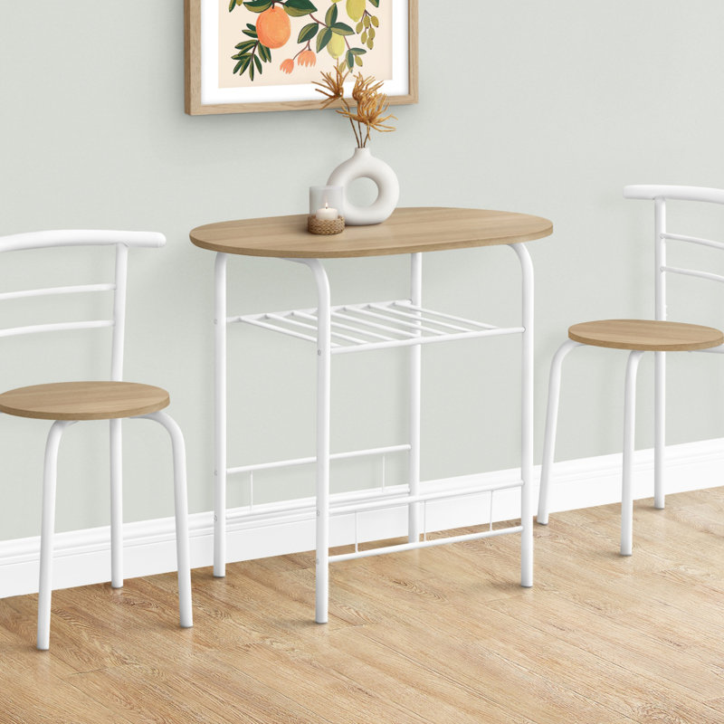 Ensemble de table de salle à manger 3 pièces de haute qualité pour la cuisine, fabriqué en stratifié, idéal pour divers espaces de vie