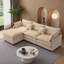 Canapé modulaire en L 105 po avec repose-pieds modulaire de 105 po en L chenille doux-2050893329