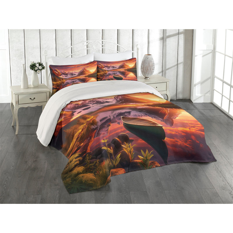 Polyester Coverlet, Queen Coverlet + 2 Standard Shams