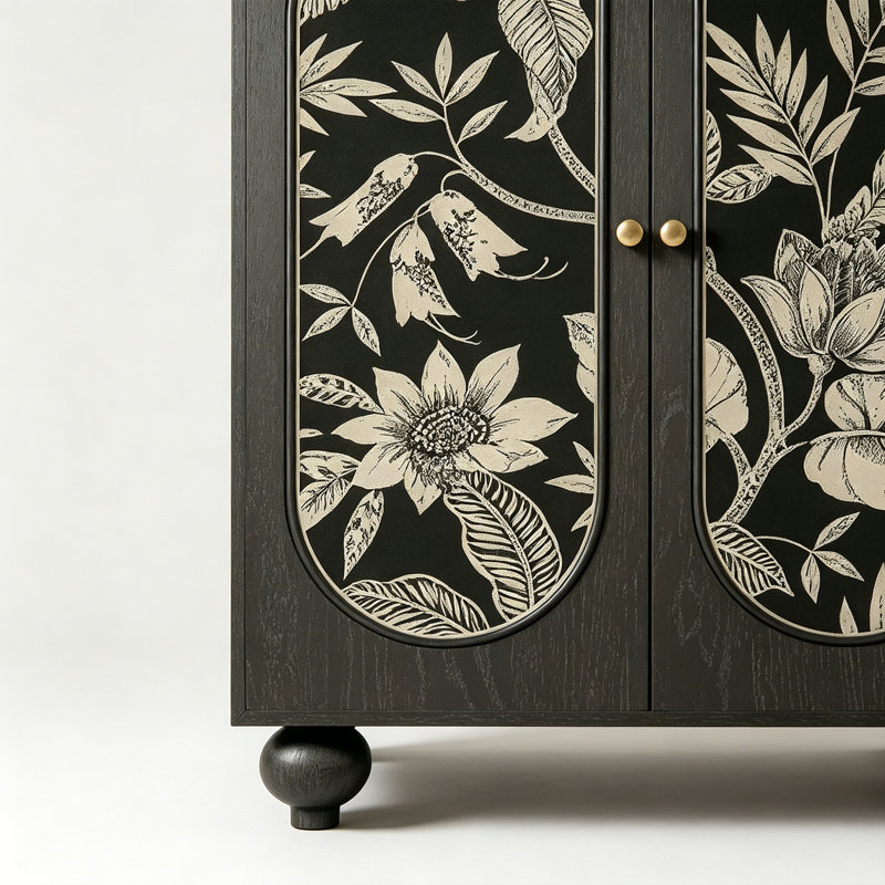 Armoire de rangement pour salon en bois massif Living Room