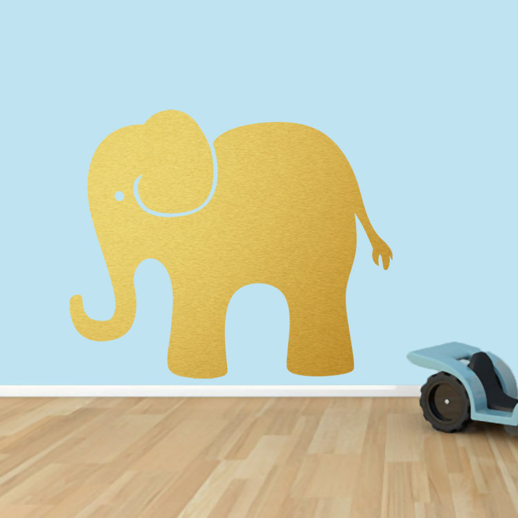 Adhésif décoratif éléphant, Or