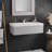 NativeStone Handcrafted Concrete 36" Trough Bathroom Sink-37742375-41083344