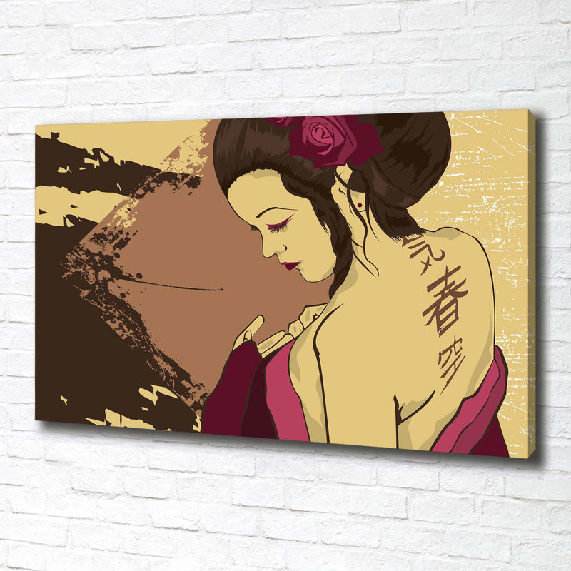 Geisha - Wrapped Canvas Print