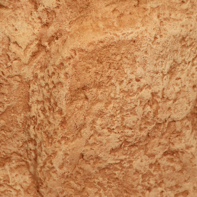 Sand Polyresin Faux Landscape Rock Cover with Metal Stakes