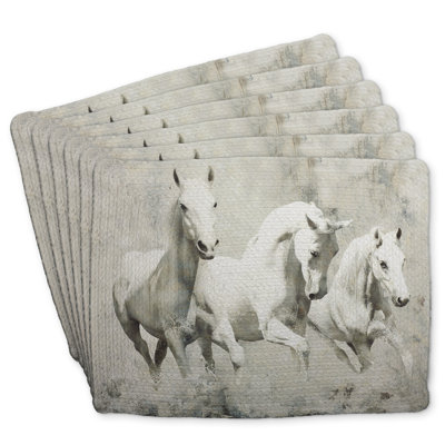 Braided Polyester Kibbe Set of 6 | Three White Horses Decor